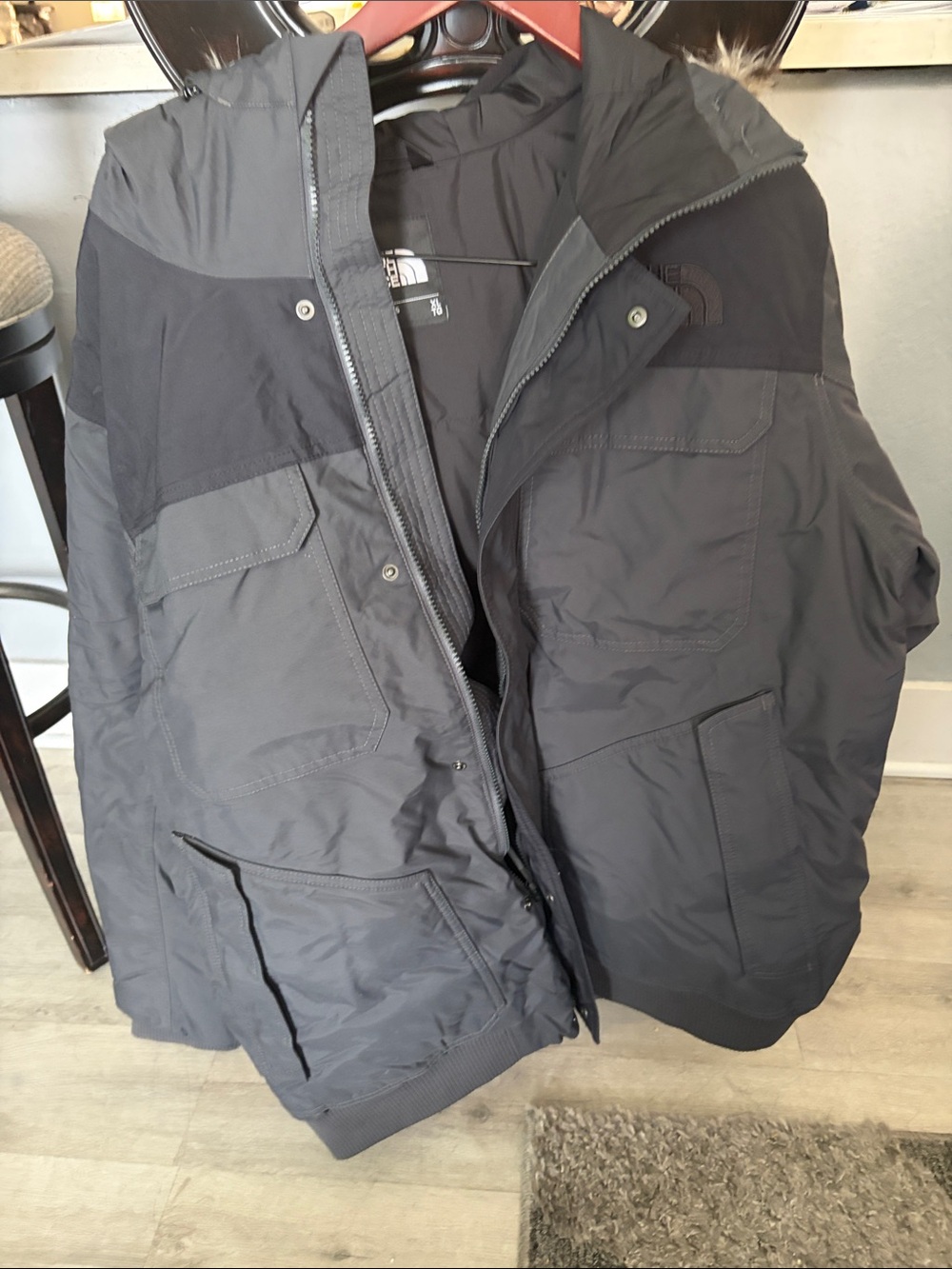 The North Face Men’s Black Two-Tone Puffer Jacket
